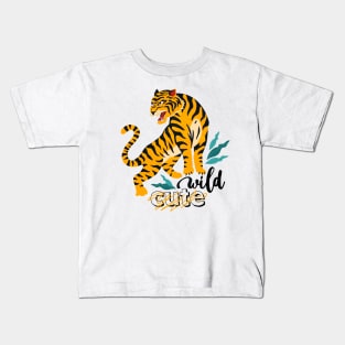 wild tiger Kids T-Shirt